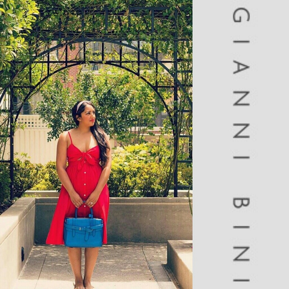 🆕🌱 GIANNI BINI Cutout Tie Front Dress - Picture 7 of 8